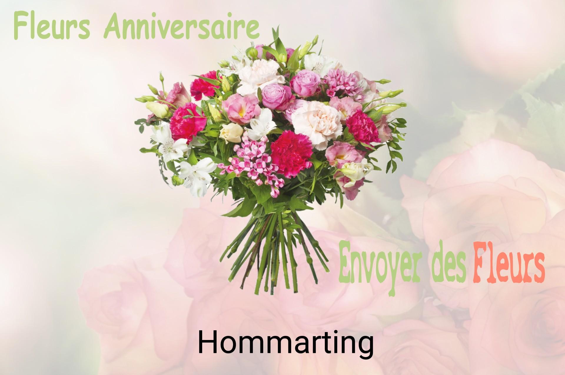 Bouquet de fleurs d’anniversaire livré à Hommarting