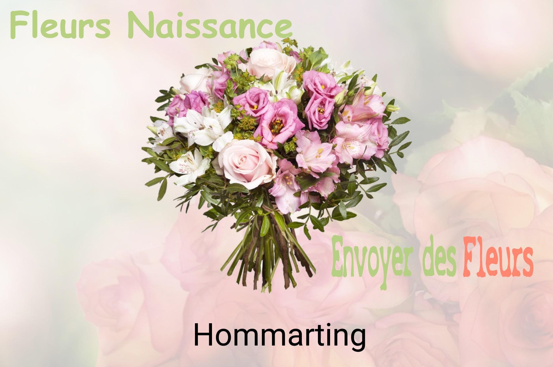 Bouquet de fleurs de naissance livré à Hommarting